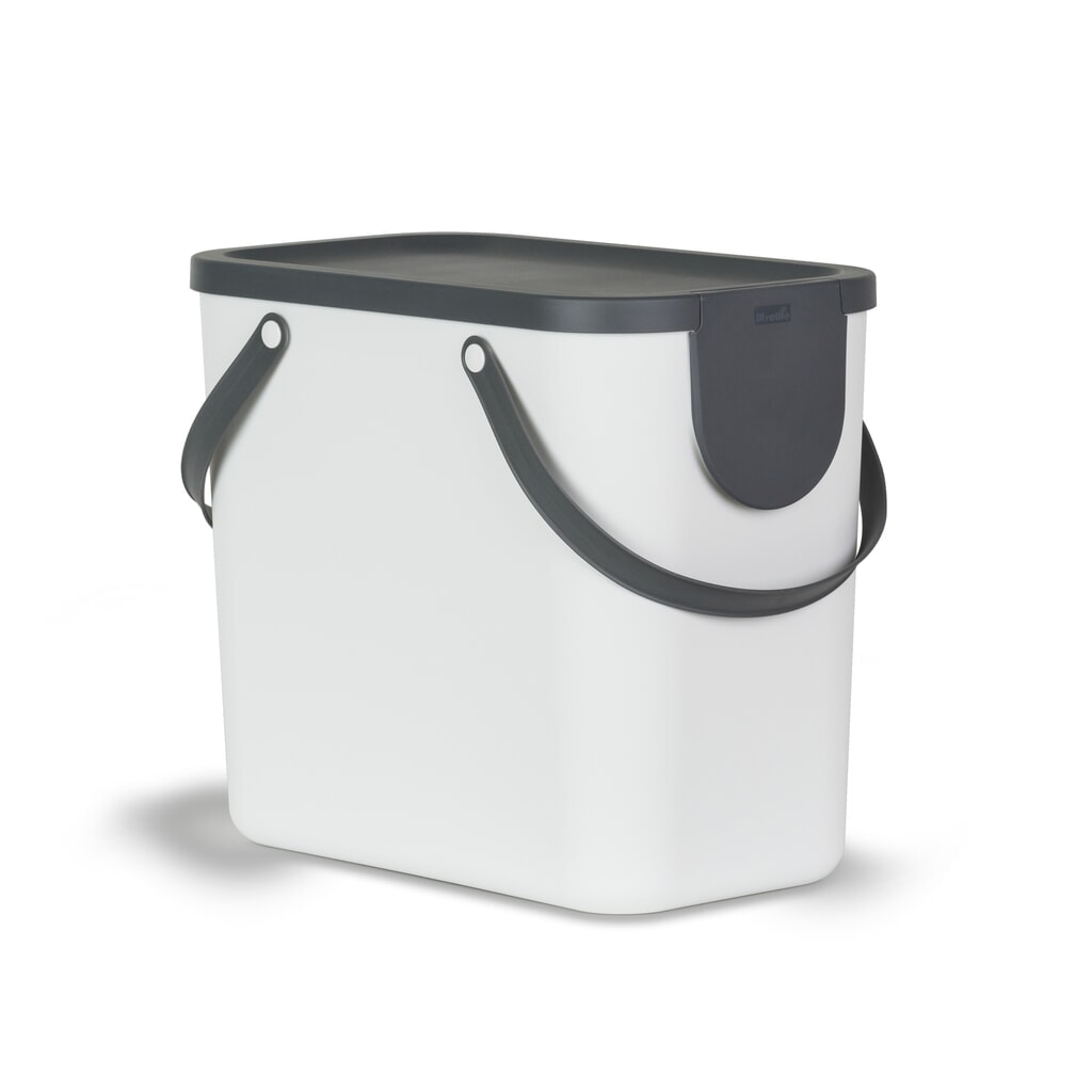 Produktabbildung Nr. 1: rothopro  Recycling-Müllsystem ALBULA, 25 l, weiß