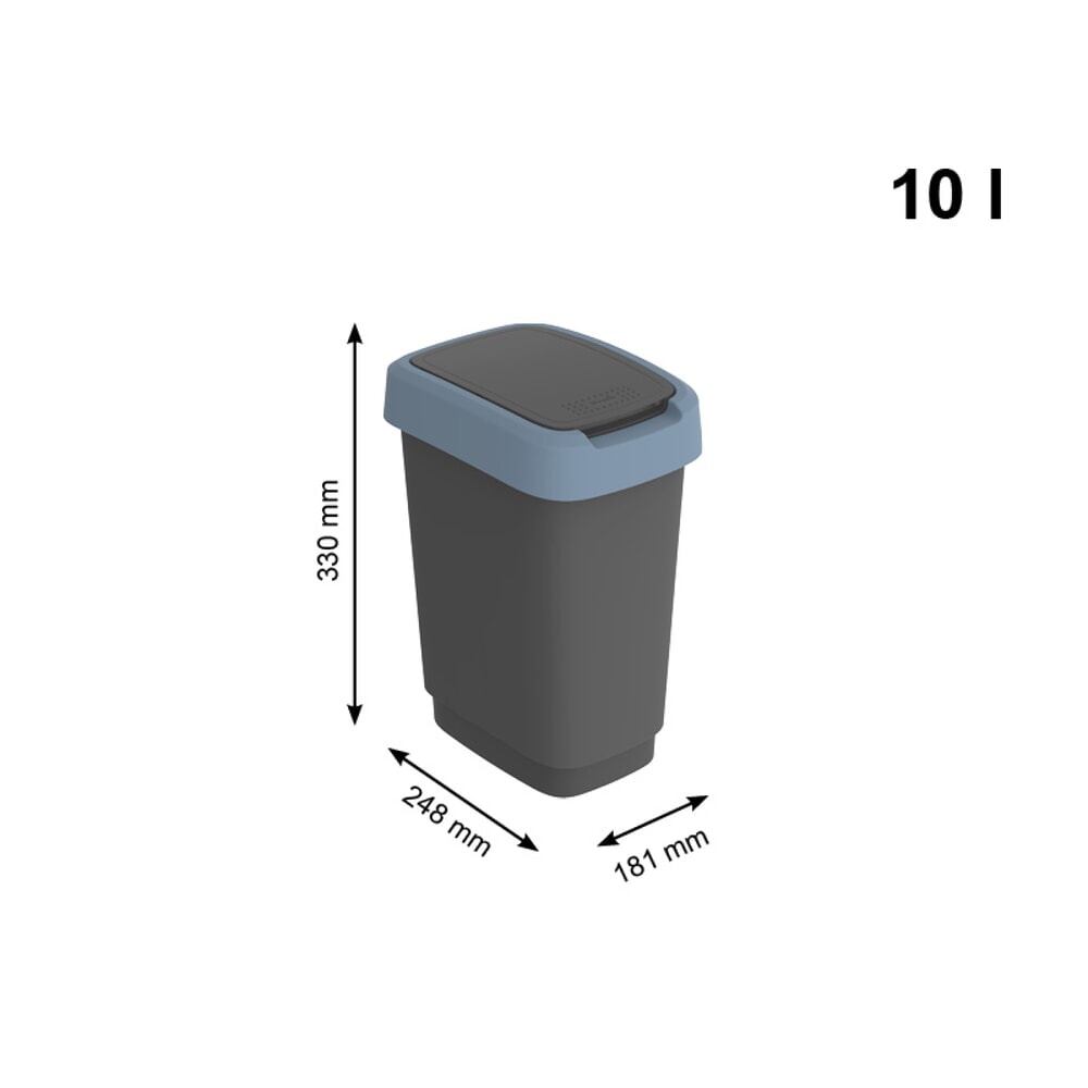 Produktabbildung Nr. 3: rothopro® Wertstoffsammler, TWIST, 10 Liter, horizon blue
