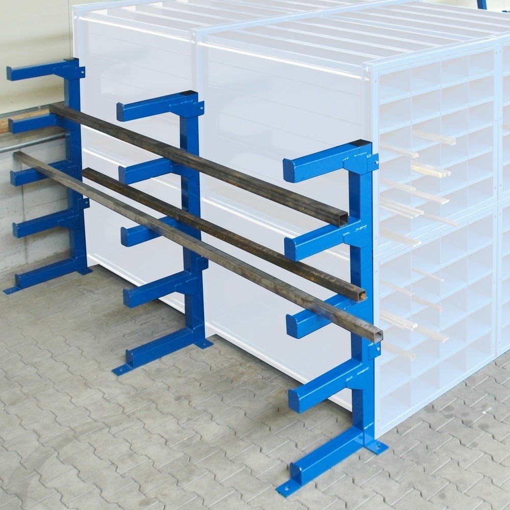Produktabbildung Nr. 2: RR-Industrietechnik® Kragarmregal für 2-faches Wabenregal Typ RWR 6000, seitliche Montage
