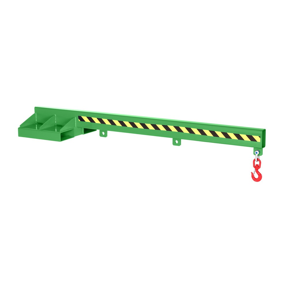 Produktabbildung: RR-Industrietechnik® Lastarm Typ RLA, Tiefe 2.400 mm, TK 500 - 5.000 kg, RAL 6018 gelbgrün