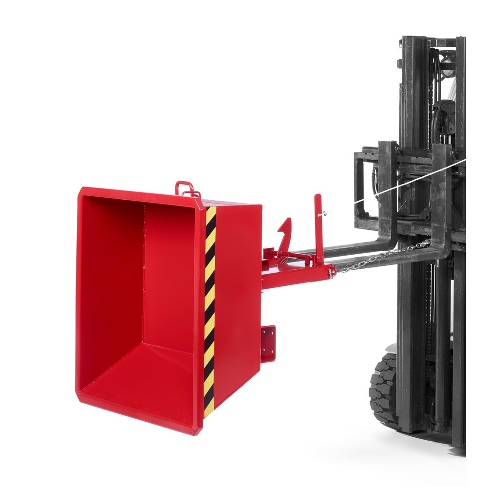 Produktabbildung Nr. 2: RR-Industrietechnik® Niedriger Minikippbehälter, Volumen 0,15 m³, TK 500 kg, feuerrot