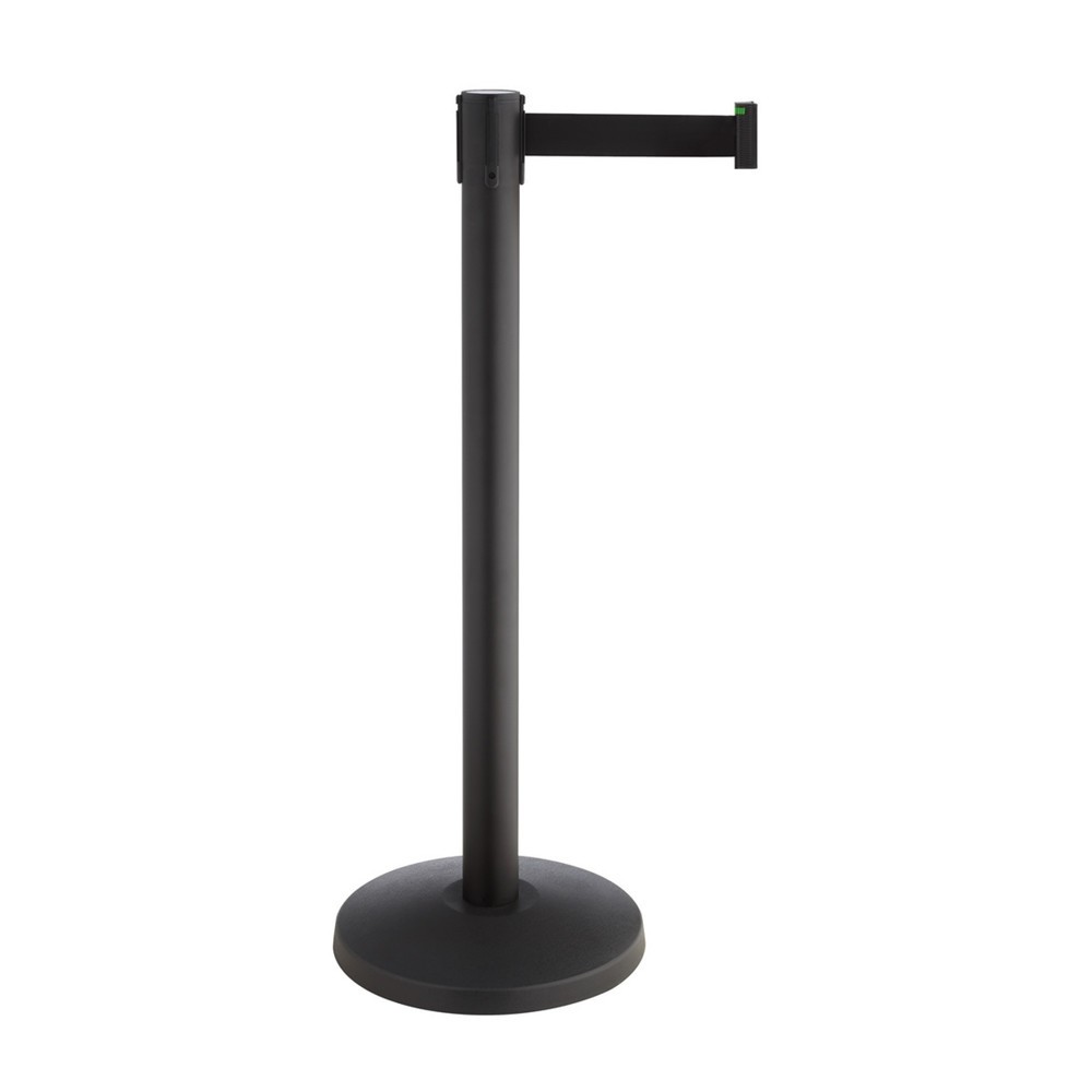 Produktabbildung: RS-GUIDESYSTEMS® Absperrpfosten Allround, Gurtbreite 50 mm, 2 Stk/VE, rot / weiß diagonal gestreift
