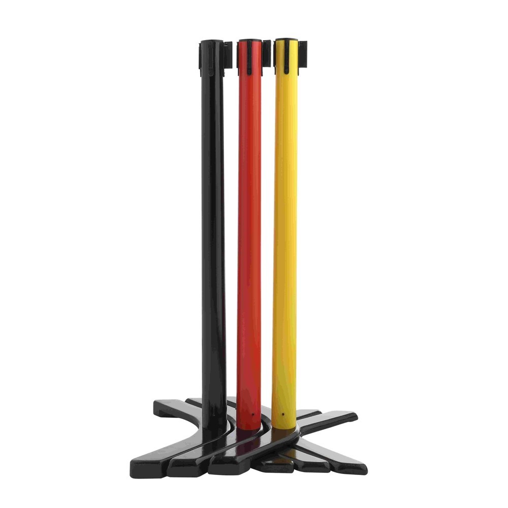 Produktabbildung Nr. 2: RS-GUIDESYSTEMS® Absperrpfosten Kreuzfuß, Gurtlänge 2,3 m, schwarz, blau