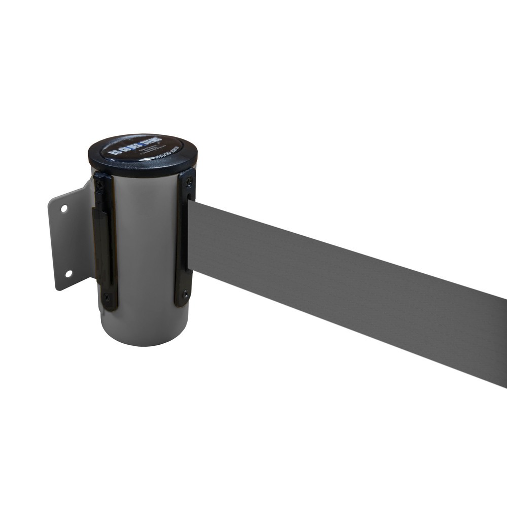 Produktabbildung: RS-GUIDESYSTEMS® Wandgurt-Kassette aus Metall, pulverbeschichtet, Auszugslänge 2,3 m, grau, grau