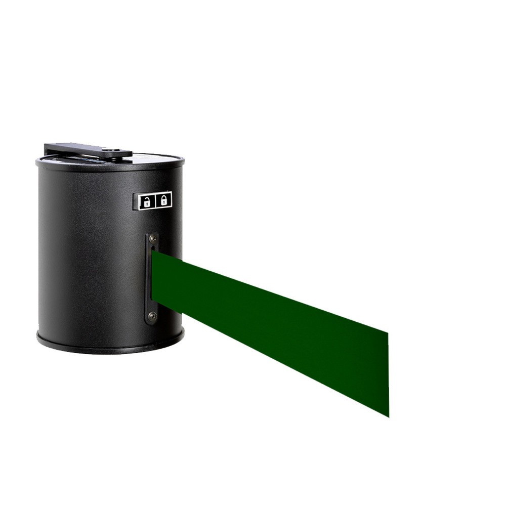 Produktabbildung Nr. 1: RS-GUIDESYSTEMS® Wandgurt mit Metallgehäuse, Auszugslänge 20 m, dunkelgrün