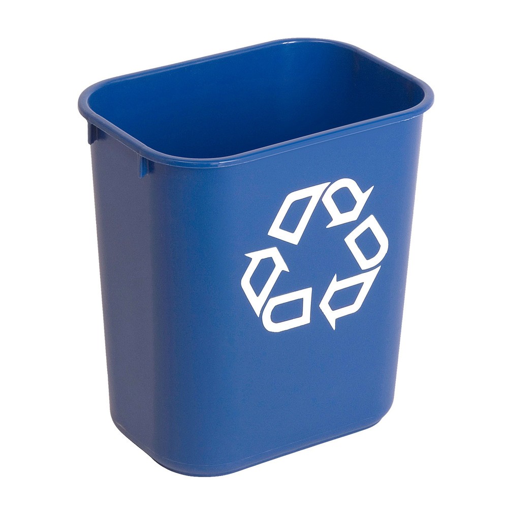 Produktabbildung: Rubbermaid® Abfallbehälter, rechteckig, 12,9 Liter, blau