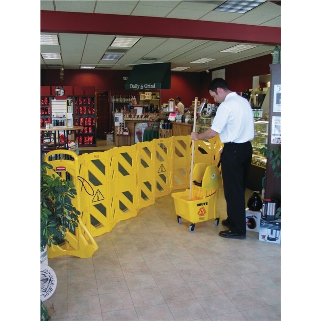 Produktabbildung Nr. 3: RUBBERMAID Absperrgitter PE gelb B600xH1000mm mobil,16-tlg