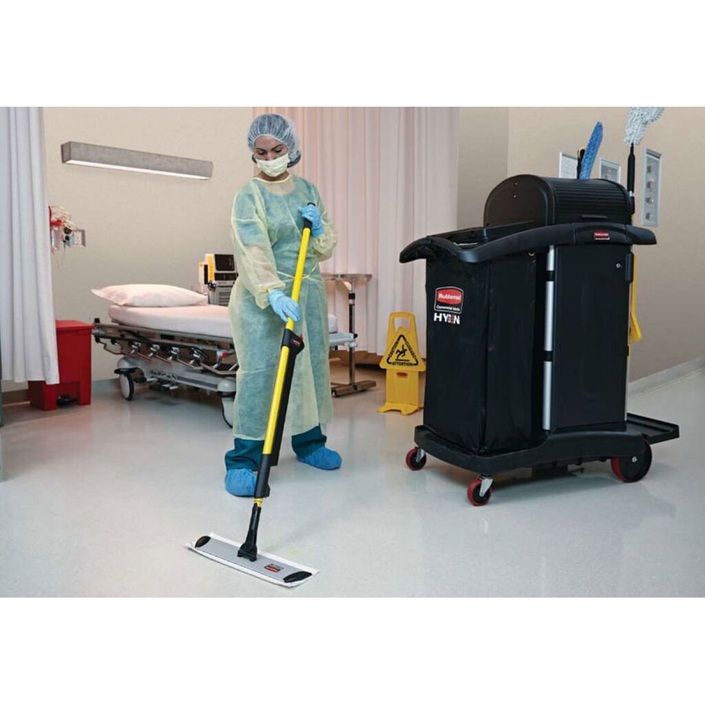 Rubbermaid® Einweg-Mikrofasermopp, rot Produktabbildung Nr. 2: Rubbermaid® Einweg-Mikrofasermopp, rot
