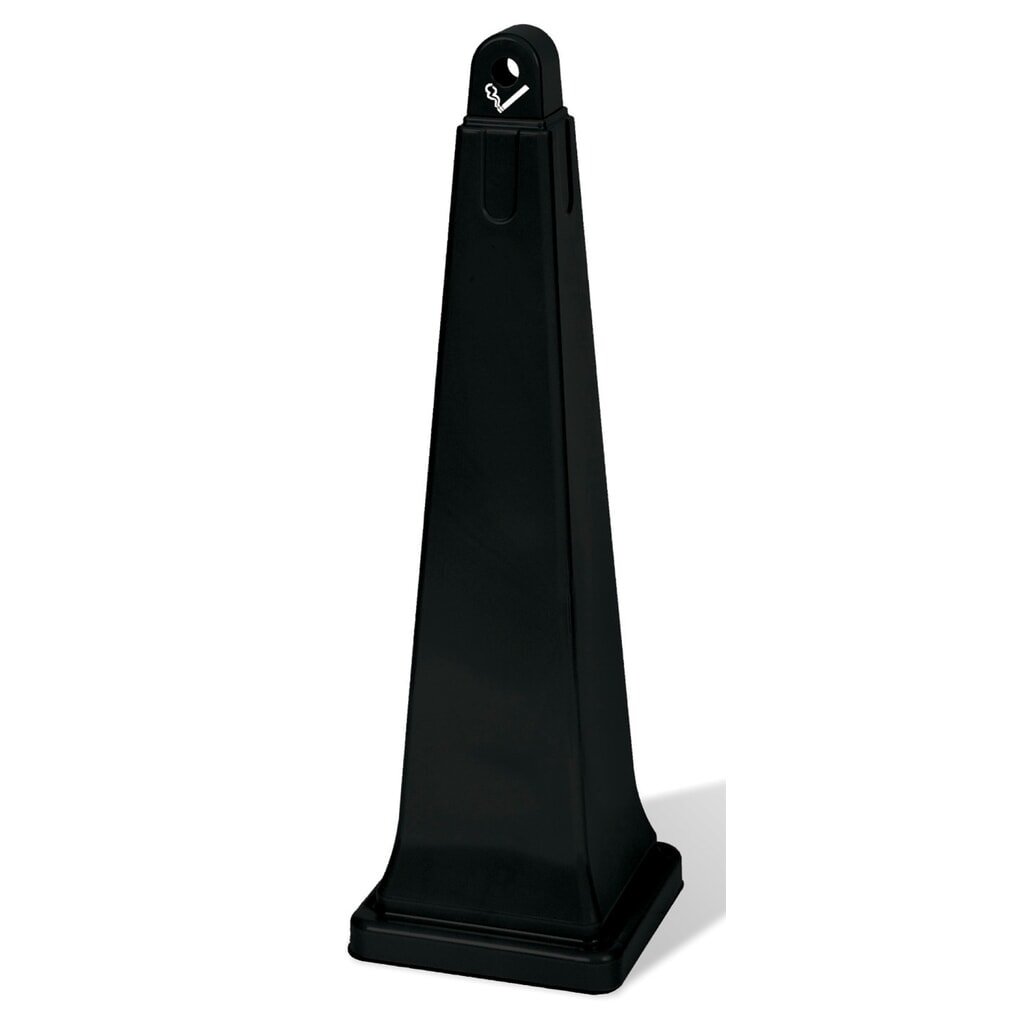 Produktabbildung Nr. 1: Rubbermaid® GroundsKeeper Standascher, schwarz, HxBxT 1.001 x 311 x 311 mm