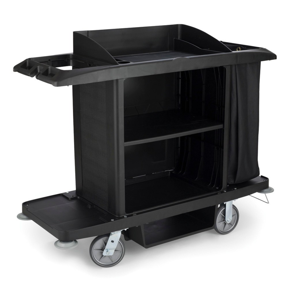 Produktabbildung Nr. 1: Rubbermaid® Hotelwagen, schwarz, HxBxT 1.270 x 559 x 1.524 mm