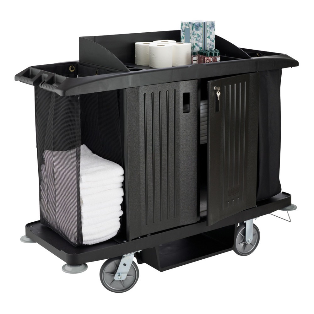 Produktabbildung Nr. 2: Rubbermaid® Hotelwagen, schwarz, HxBxT 1.270 x 559 x 1.524 mm