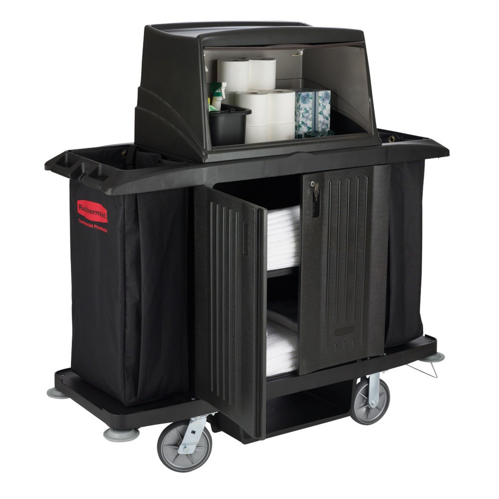 Produktabbildung Nr. 3: Rubbermaid® Hotelwagen, schwarz, HxBxT 1.270 x 559 x 1.524 mm