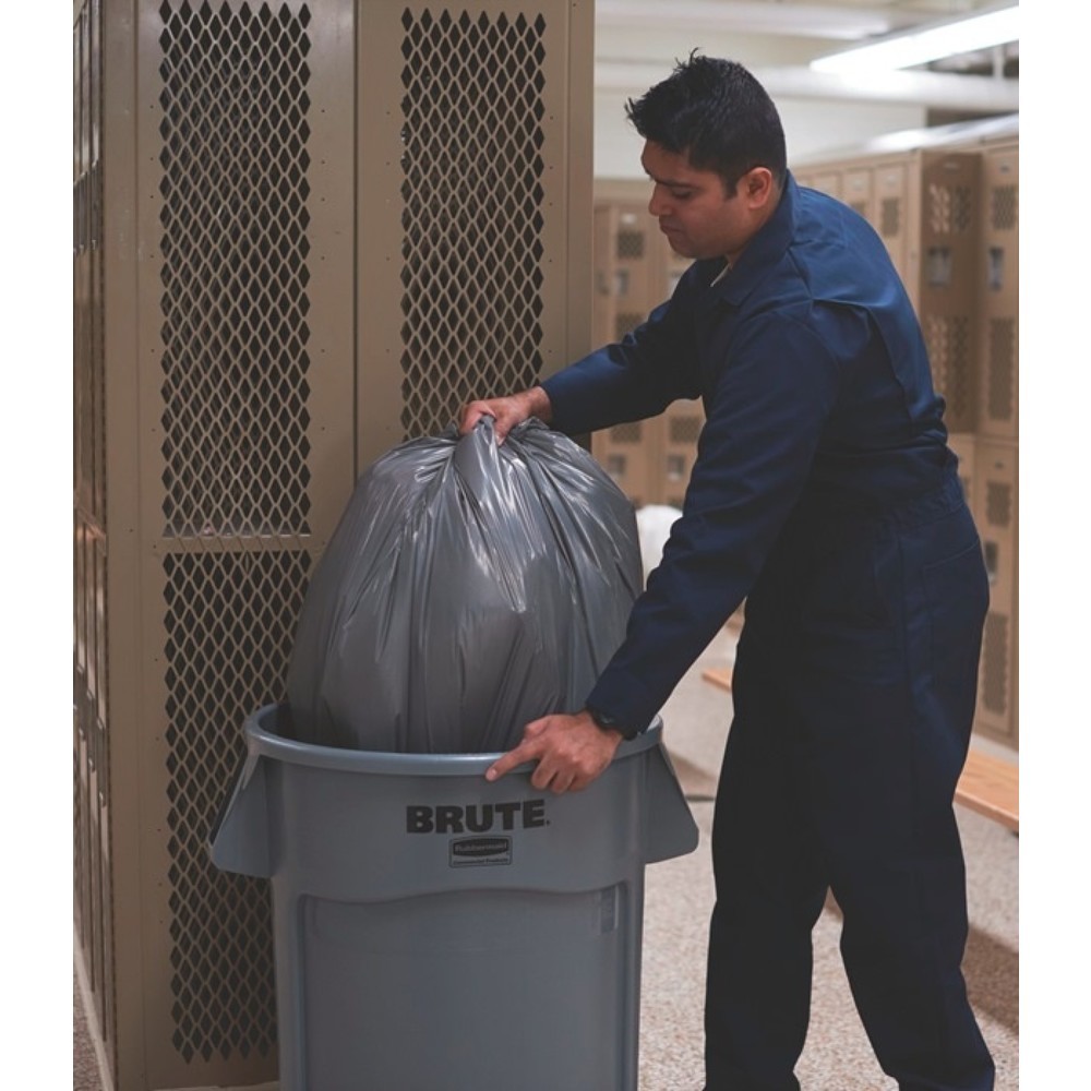 Produktabbildung: Rubbermaid® Mehrzwecktonne, Außen-Ø400xH435mm, grau 38 l PE