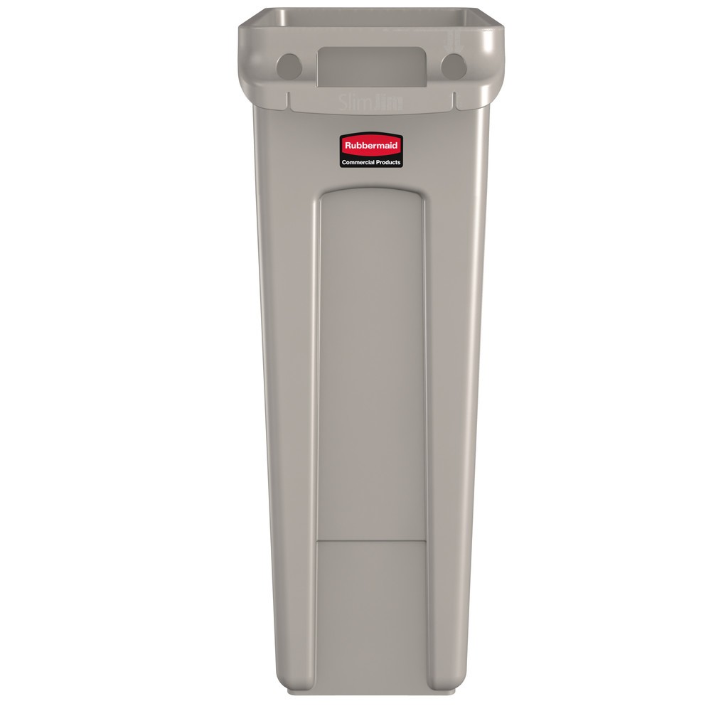 Produktabbildung Nr. 2: Rubbermaid® Slim Jim Wertstoffsammler, mit Luftschlitzen, beige, 87 Liter