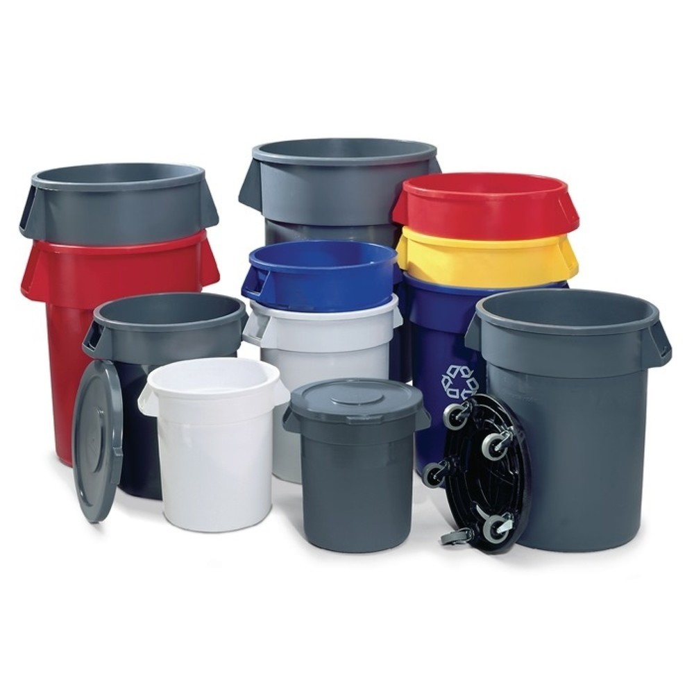 Produktabbildung: RUBBERMAID Stapeldeckel Ku.grau D.495mm f.Mehrzwecktonne 76l