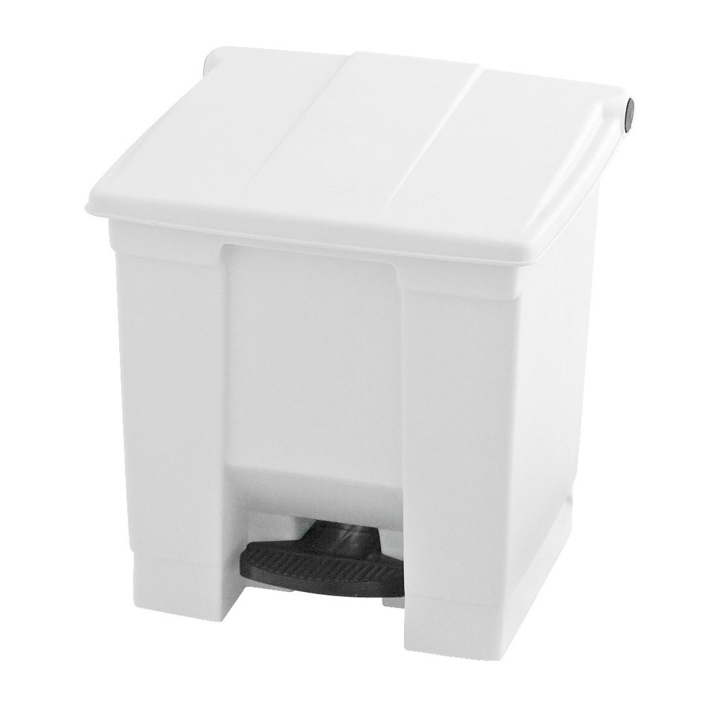 Produktabbildung: Rubbermaid® Tret-Abfallbehälter Step-On Classic, 30 Liter, weiß
