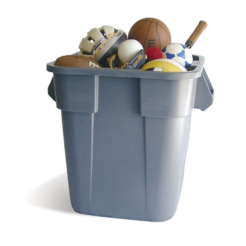 Produktabbildung: Rubbermaid® Universalcontainer, Kunststoff, quadratisch, 106 Liter, grau