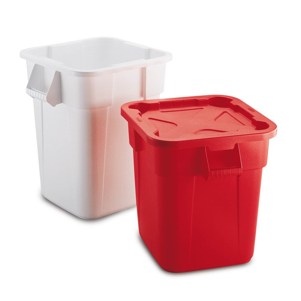 Produktabbildung: Rubbermaid® Universalcontainer, Kunststoff, quadratisch, 151 Liter, grau