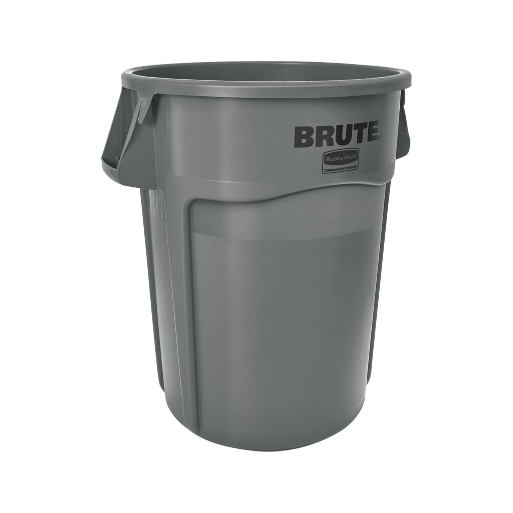 Produktabbildung: Rubbermaid® Universalcontainer, Kunststoff, rund, 166 Liter, grau