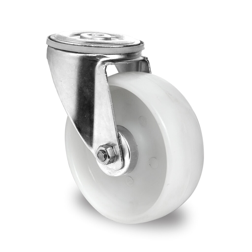Rückenlochlenkrolle ø 80 mm Serie P0P0 Rollenlager Produktabbildung: Rückenlochlenkrolle ø 80 mm Serie P0P0 Rollenlager