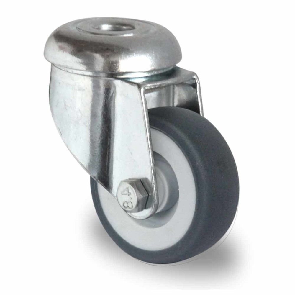 Produktabbildung: Rückenlochlenkrolle ø 50 mm Serie P2T2 Gleitlager