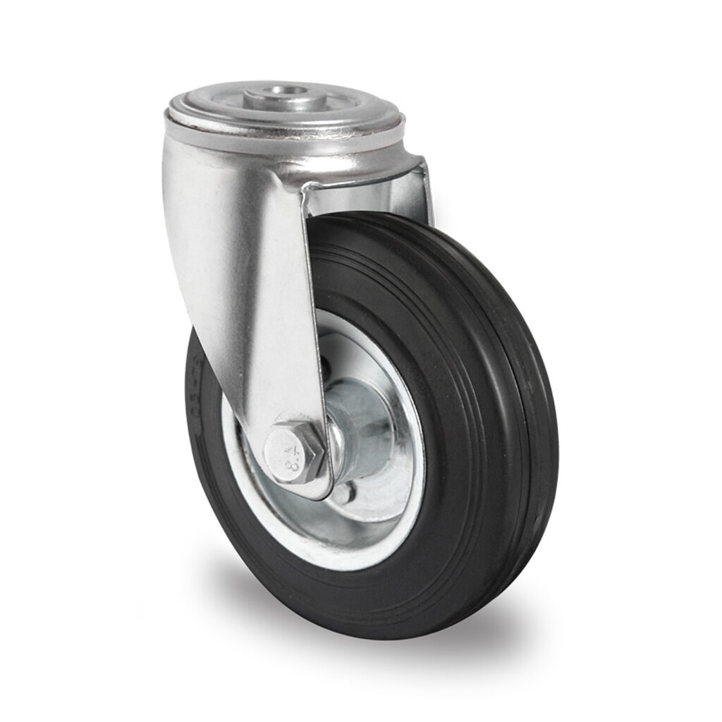 Rückenlochlenkrolle ø 80 mm Serie SWS4 Rollenlager Produktabbildung: Rückenlochlenkrolle ø 80 mm Serie SWS4 Rollenlager