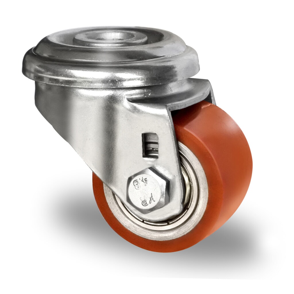 Rückenlochlenkrolle ø 35 mm Serie SWU5 Doppelkugellager Produktabbildung: Rückenlochlenkrolle ø 35 mm Serie SWU5 Doppelkugellager