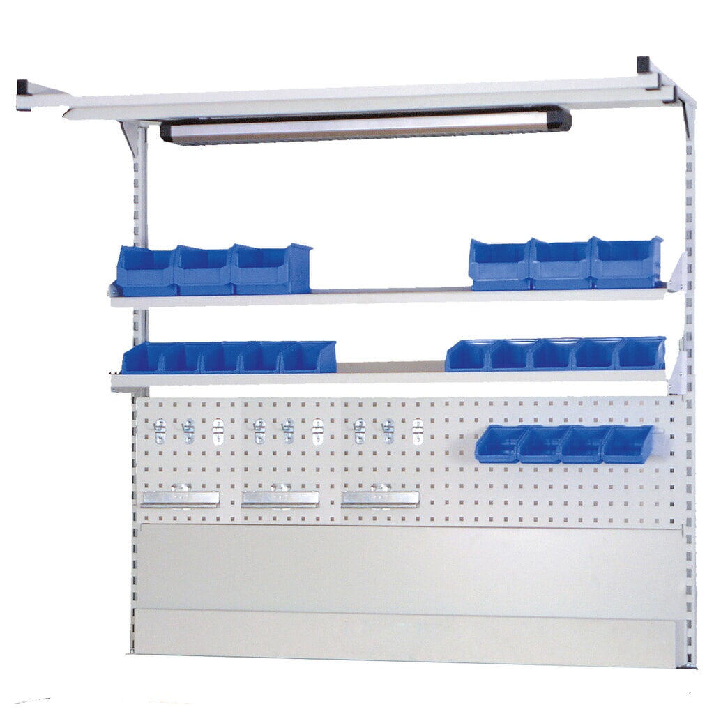 Produktabbildung Nr. 1: Werkbank-Aufbau für Bedrunka+Hirth Werkbanktisch, BxH 1.500 x 1.250 mm
