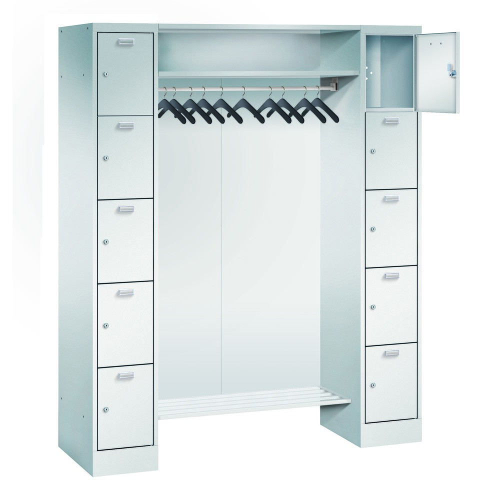 Produktabbildung: Rückwand für PAVOY Schließfachgarderobe mit 10 Ablagestellen, 2x 450 mm