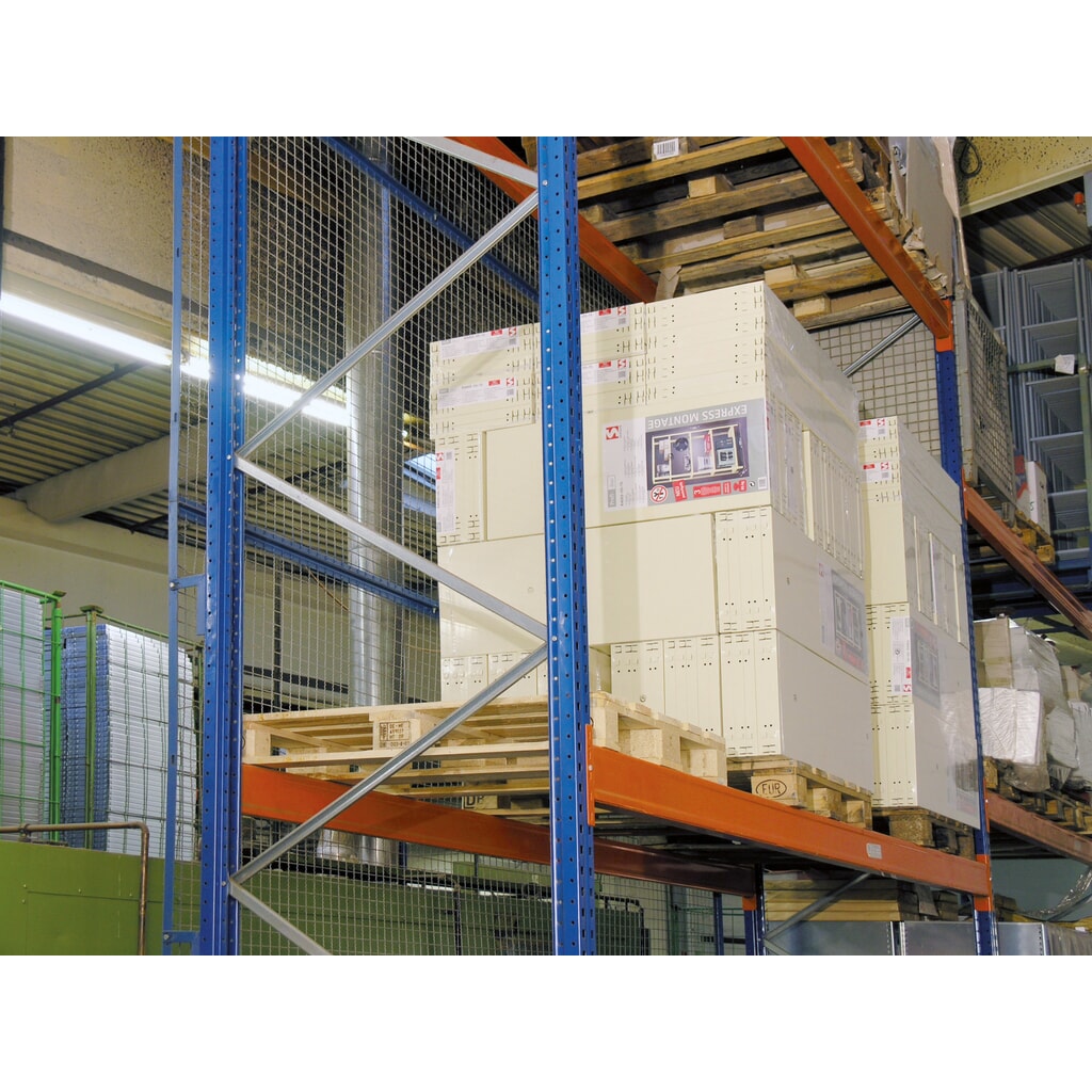 Rückwandgitter für SCHULTE Palettenregal, Typ S, HxB 1.000 x 1.825 mm Produktabbildung Nr. 2: Rückwandgitter für SCHULTE Palettenregal, Typ S, HxB 1.000 x 1.825 mm
