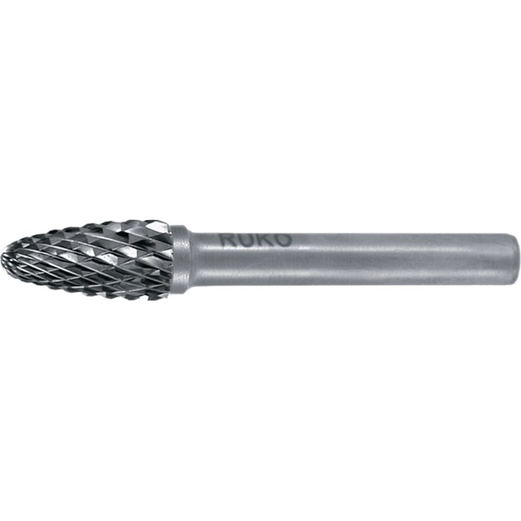 Produktabbildung Nr. 1: RUKO Frässtift RBF, Hartmetall Blank, Ø 6 mm Kopflänge 18 mm Schaft-Ø 6 mm, Verzahnung KVZ 4