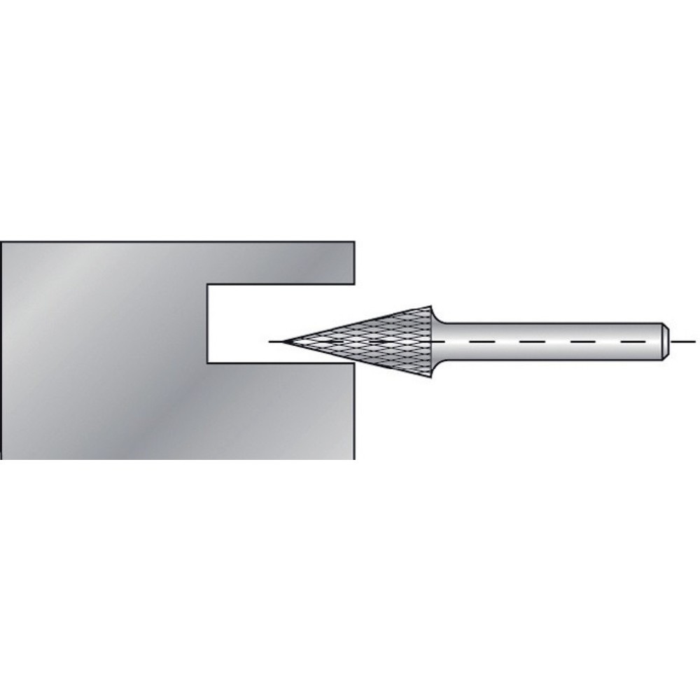 Produktabbildung Nr. 2: RUKO Frässtift SKM, Hartmetall Blank, Ø 3 mm Kopflänge 11 mm Schaft-Ø 3 mm, Verzahnung KVZ 4
