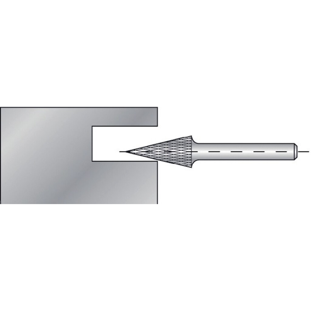 Produktabbildung Nr. 2: RUKO Frässtift SKM, Hartmetall Blank, Ø 3 mm Kopflänge 11 mm Schaft-Ø 3 mm, Verzahnung KVZ 4