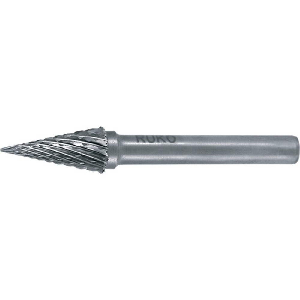 Produktabbildung: RUKO Frässtift SKM, Hartmetall Blank, Ø 3 mm Kopflänge 11 mm Schaft-Ø 3 mm, Verzahnung KVZ 4