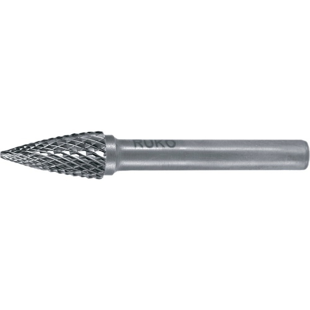Produktabbildung: RUKO Frässtift SPG, Hartmetall Blank, Ø 10 mm Kopflänge 20 mm Schaft-Ø 6 mm, Verzahnung KVZ 4