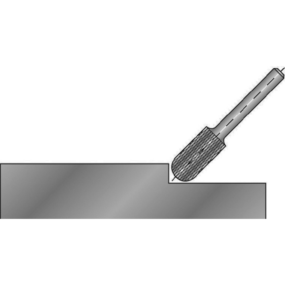 Produktabbildung Nr. 2: RUKO Frässtift WRC, Hartmetall Blank, Ø 3 mm Kopflänge 14 mm Schaft-Ø 3 mm, Verzahnung KVZ 4
