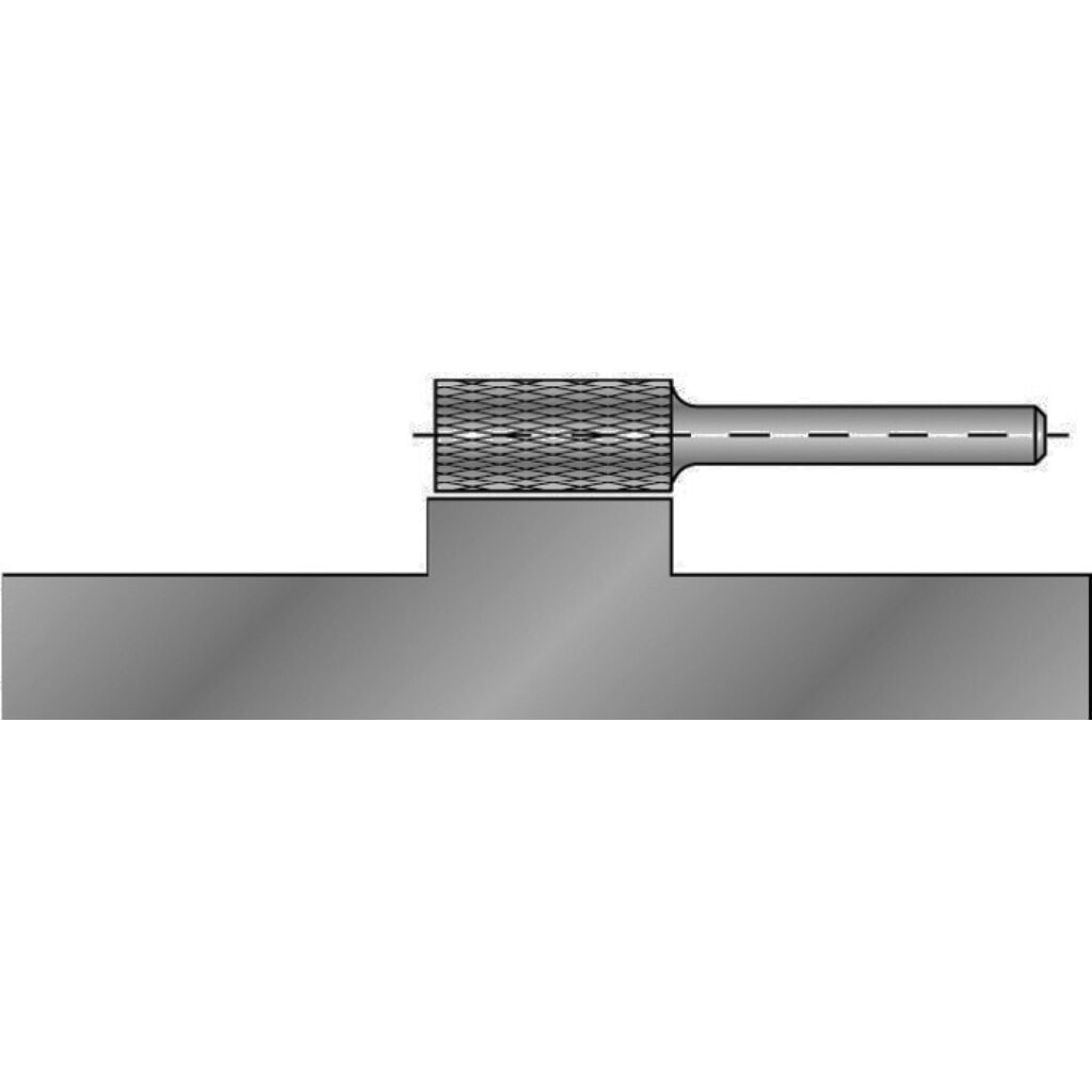 RUKO Frässtift ZYA, Hartmetall Blank, Ø 6 mm Kopflänge 18 mm Schaft-Ø 6 mm, Verzahnung KVZ 4 Produktabbildung Nr. 3: RUKO Frässtift ZYA, Hartmetall Blank, Ø 6 mm Kopflänge 18 mm Schaft-Ø 6 mm, Verzahnung KVZ 4