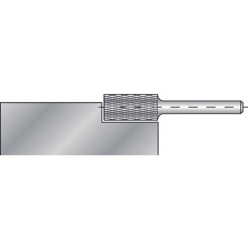 Produktabbildung Nr. 2: RUKO Frässtift ZYA, Hartmetall Blank, Ø 6 mm Kopflänge 18 mm Schaft-Ø 6 mm, Verzahnung KVZ 4 mit Stirn