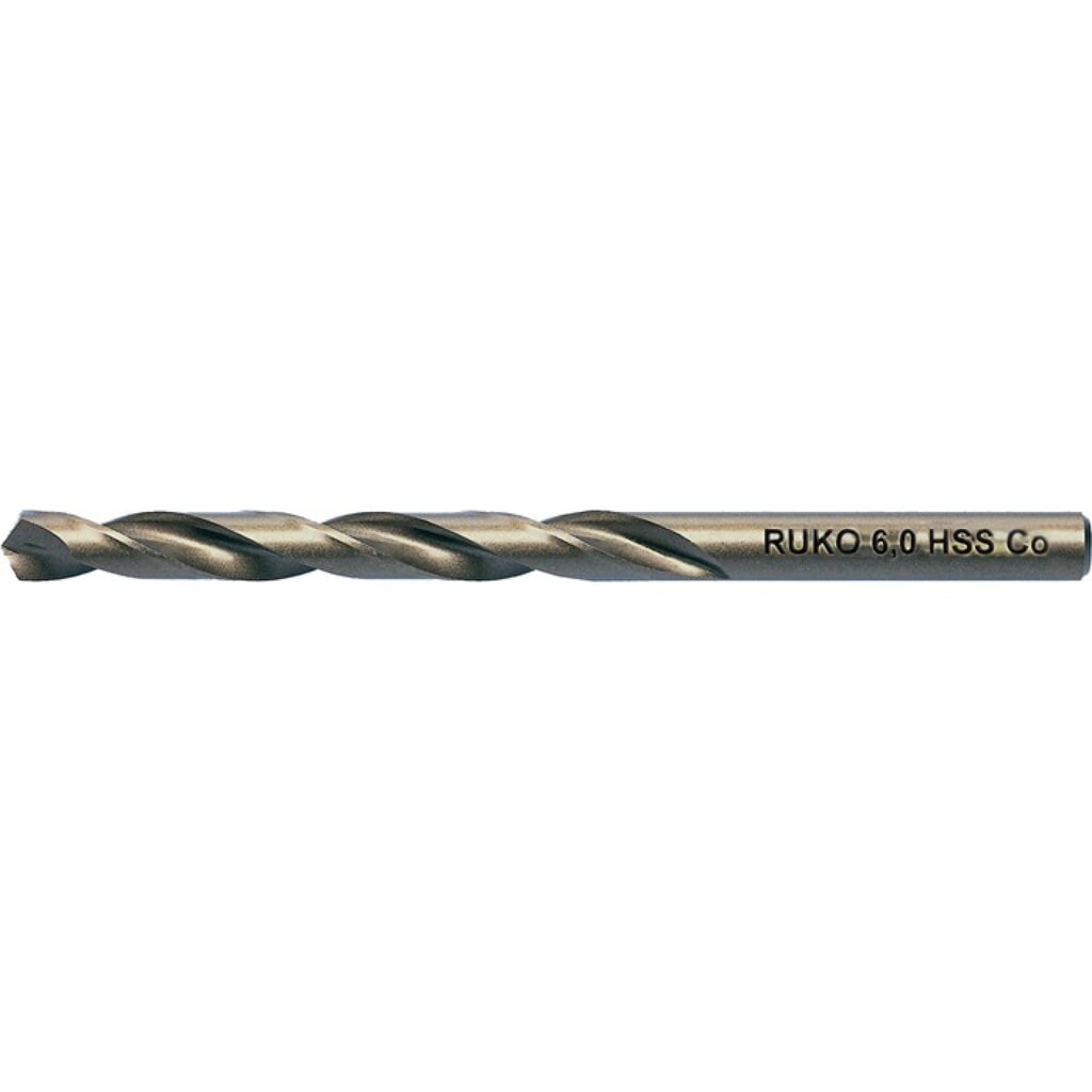 RUKO Spiralbohrer DIN 338 Typ INOX D.2mm HSS-Co5 profilgeschl.Zyl.schaft Produktabbildung: RUKO Spiralbohrer DIN 338 Typ INOX D.2mm HSS-Co5 profilgeschl.Zyl.schaft