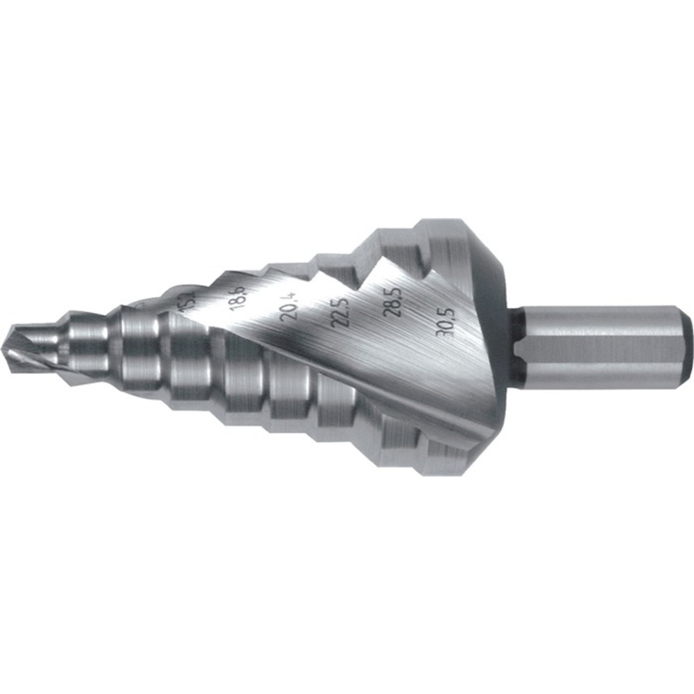 Produktabbildung Nr. 2: RUKO Stufenbohrer Bohrber.6-30,5mm HSS Spiralnut Stufen 9