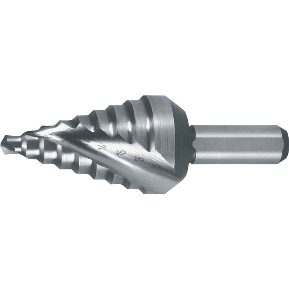 Produktabbildung: RUKO Stufenbohrer Bohrber.4-12mm HSS Spiralnut