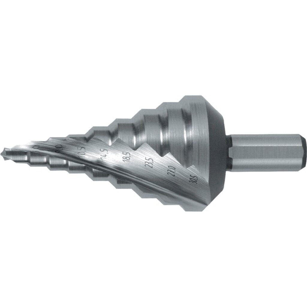 Produktabbildung: RUKO Stufenbohrer Bohrber.5,3-30,5mm HSS Spiralnut Stufen 9