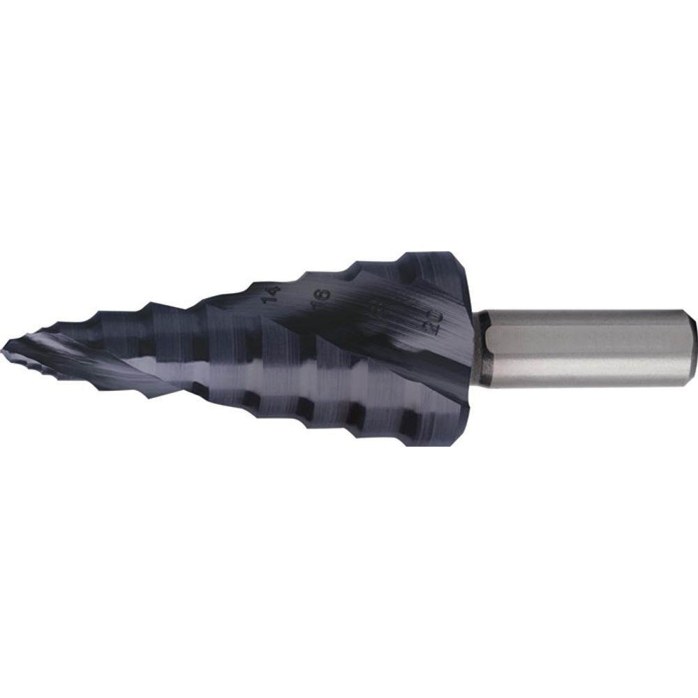 Produktabbildung Nr. 1: RUKO Stufenbohrer ULTIMATECUT, Bohrbereich 6-20 mm, HSS RUnaTEC spiralgenutet
