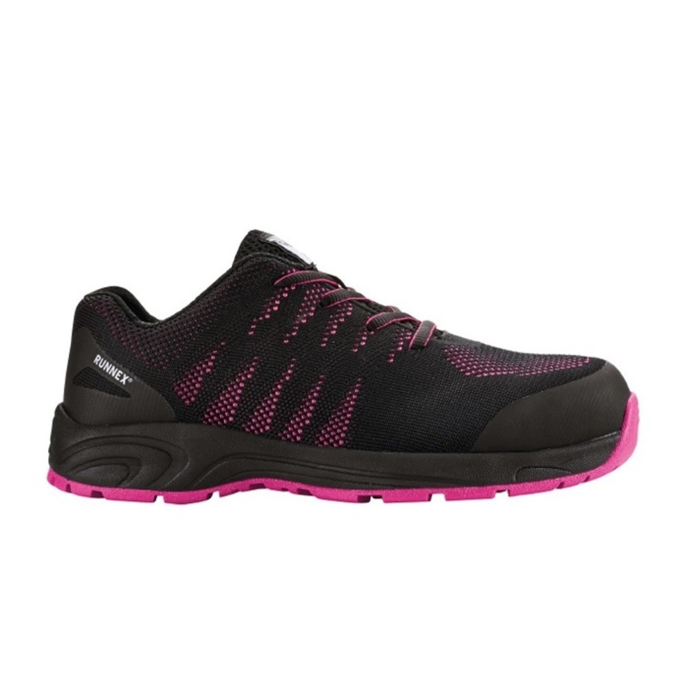 Produktabbildung Nr. 2: RUNNEX Damensicherheitsschuh GirlStar 5180, S1P SRC EN ISO 20344/20345, Größe 38 schwarz/pink, Polyester
