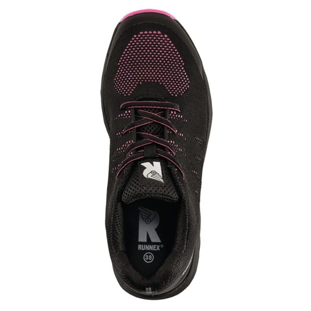 Produktabbildung Nr. 5: RUNNEX Damensicherheitsschuh GirlStar 5180, S1P SRC EN ISO 20344/20345, Größe 38 schwarz/pink, Polyester