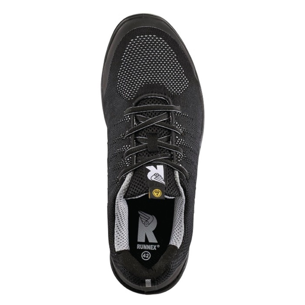 Produktabbildung Nr. 2: RUNNEX Sicherheitshalbschuh SportStar 5108, S1P SRC ESD EN ISO 20344/20345, Größe 40 schwarz/grau, Polyester