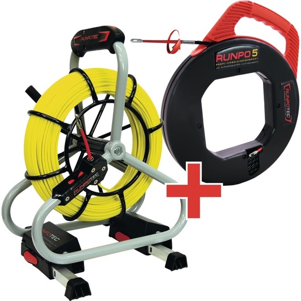 Produktabbildung: RUNPOTEC Glasfaserstab Profiset, Bandlänge 30 m