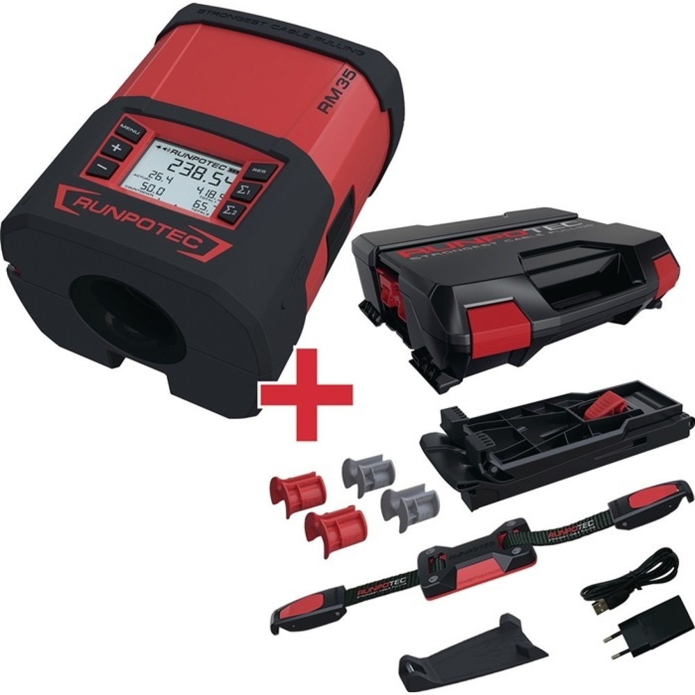 Produktabbildung: RUNPOTEC Kabellängenmessgerät RUNPOMETER RM35, gültig ab 5 m: 0,01 m - 99999,99 m, Genauigkeitsklasse III