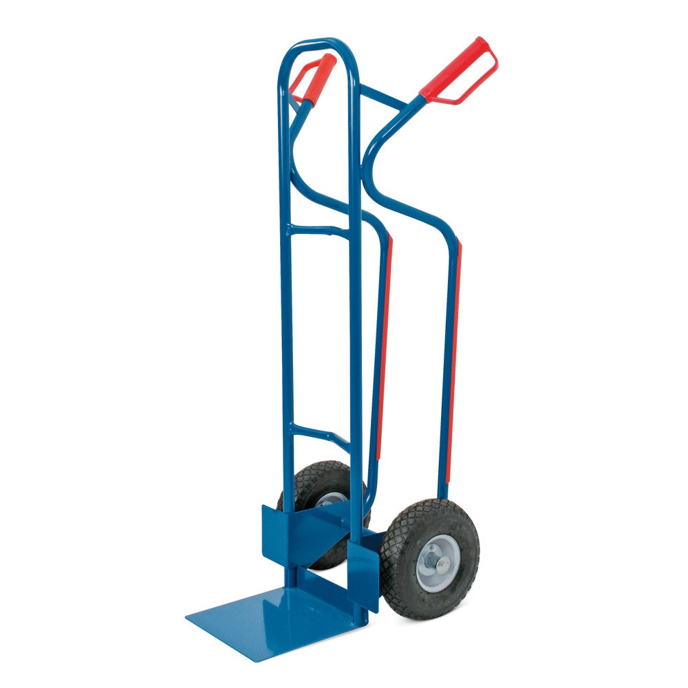 Produktabbildung: Sackkarre HEMMDAL, mit pannensicherer Bereifung, TK 250 kg, Schaufel BxT 280 x 275 mm, Stahl