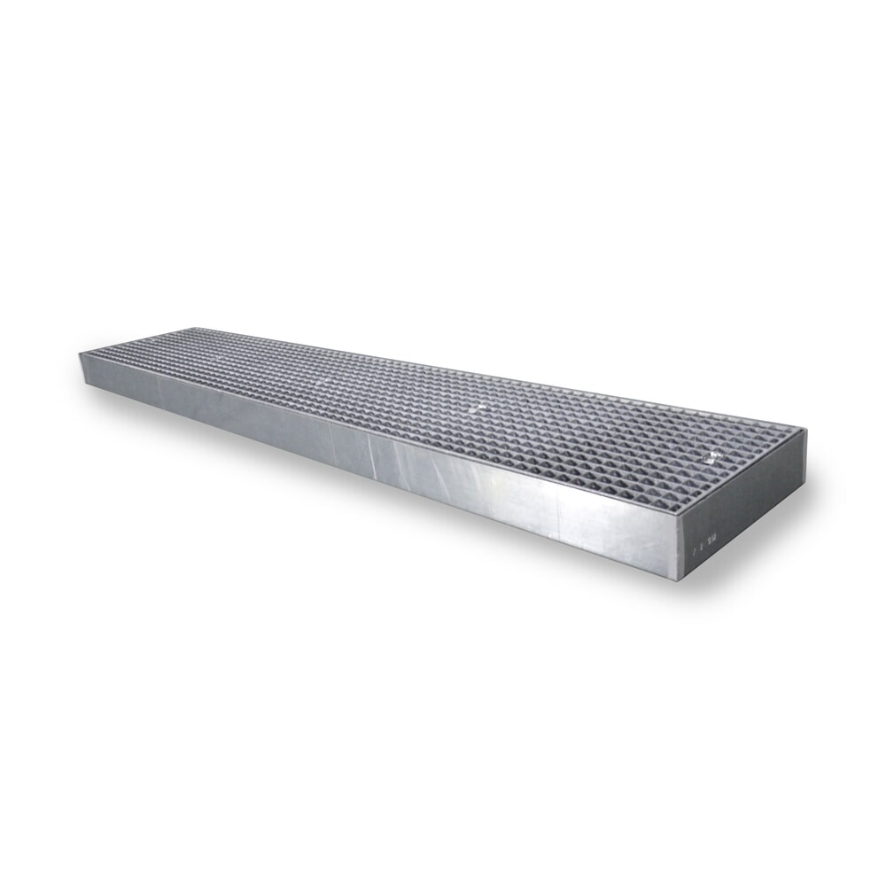 SAFE Flach-Auffangwanne aus Stahl, TK 6.500 kg/m², HxBxT 118 x 2.500 x 500 mm Produktabbildung: SAFE Flach-Auffangwanne aus Stahl, TK 6.500 kg/m², HxBxT 118 x 2.500 x 500 mm